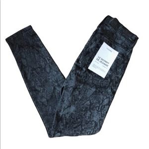 Frame Le Skinny Jeans De Jeanne in Tonal Python Gray Size 29 NWT $220